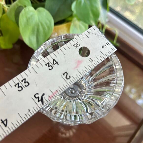 Vintage Mikasa Crystal Taper Candle Holder – 8” Ribbed Glass Elegant Home Decor - Picture 6 of 8